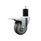 Service Caster 3.5'' Gray Poly Swivel 1-3/4'' Expanding Stem Caster Total Lock Brake SCC-EXTTL20S3514-PPUB-134 - alternate 1
